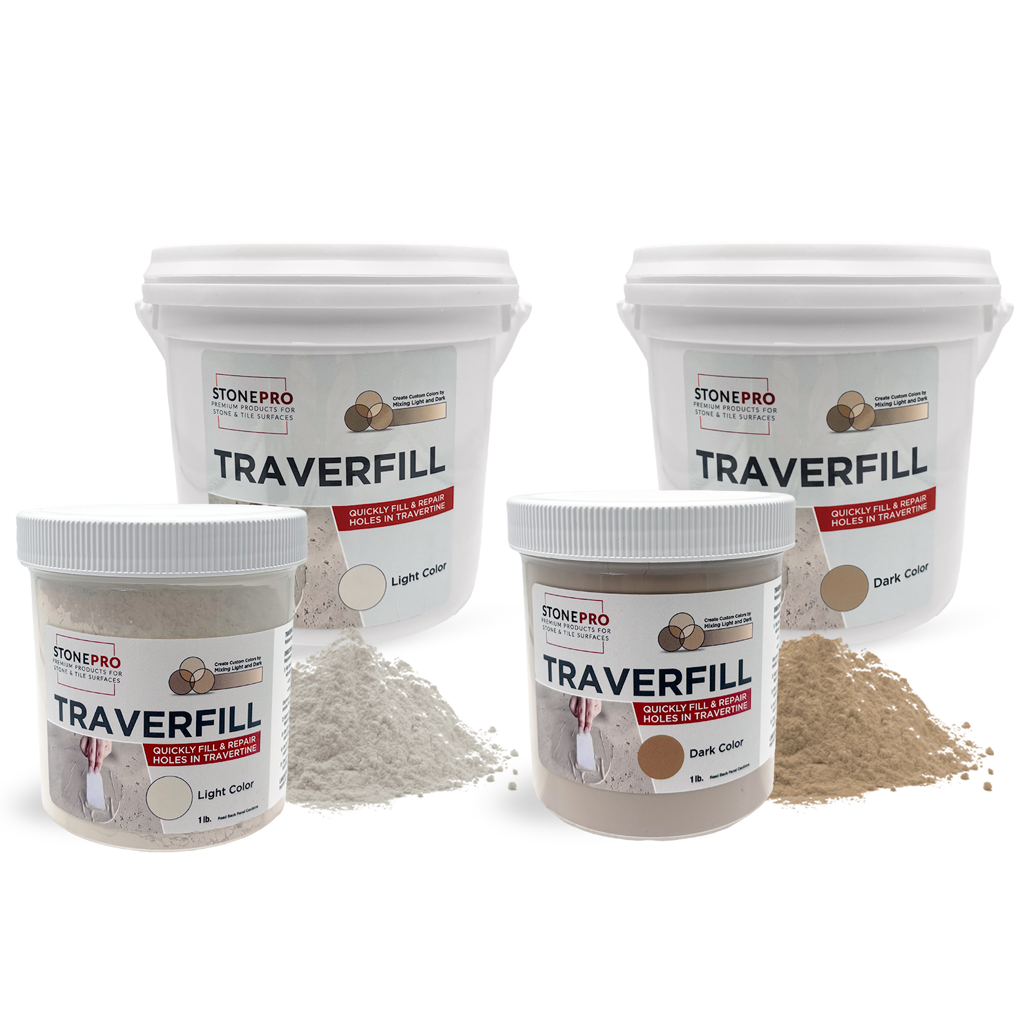StonePro Traverfill: Travertine Hole Filler StonePro Traverfill: Travertine Hole Filler