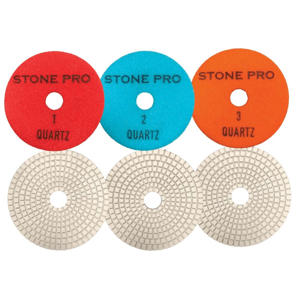 thumbnail image 2 of 4\" 3 Step Hybrid Polishing Pad Set 2 of 9